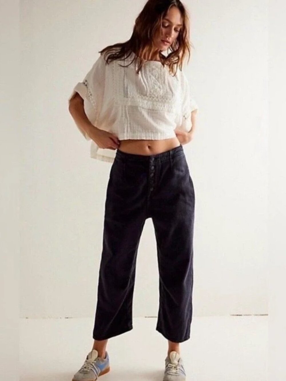 Free People We the Free Osaka Pants - Color: Black - Size: 30